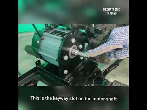 How to install a sprocket onto a motor shaft | Mounting sprocket on motor shaft | Fit a sprocket