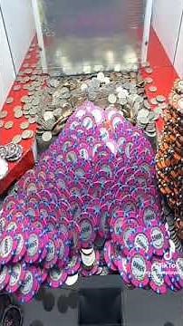 MILLIONS WIN!!! Coin Pusher Machine Jackpot Win