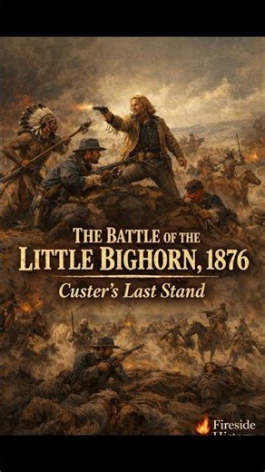 THE BATTLE OF LITTLE BIGHORN, 1876 - Custer's Last Stand #shorts #firesidehistory