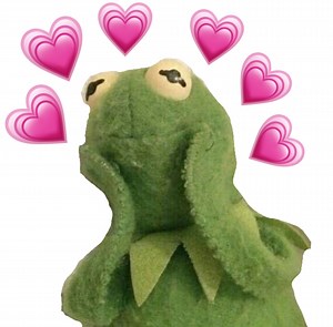 Kermit the Frog Heart Meme Template
