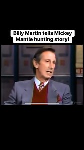 Billy Martin tells Mickey Mantle hunting story! #baseball #mlb #vintagebaseball #vintagebaseballmemorabilia #baseballmemorabilia #baseballhistory #baseballhalloffame #cooperstown #nationalbaseballhalloffame #baseballheritage #billymartin #WhiteyFord #MickeyMantle #newyorkyankees #baseballreels #baseballreel #DavidLetterman #baseballinterview | Vintage Baseball Memorabilia