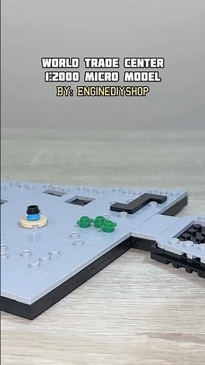 World Trade Center 1:2000 Micro Model by Enginediyshop #creative #amazing #lego #legoarchitecture