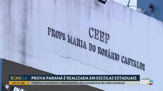 Prova Paraná é realizada em escolas estaduais