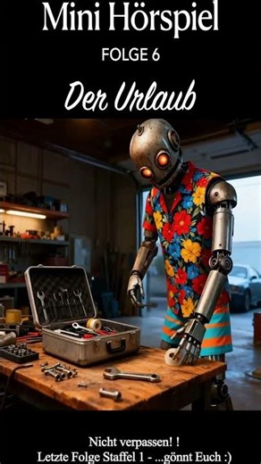Die Werkstatt! Folge 6-Der Urlaub #hörspiel,#werkstatt,#KI,#comedy,#shorts