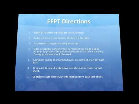 Executive Function Performance Test