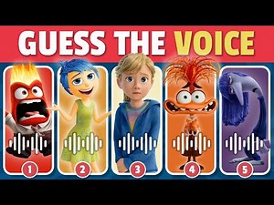 Guess The Voice 🔊 Inside Out 2 Edition | 😰Anxiety 😁Joy 😡Anger 😭Sadness 🤢Disgust 😱Fear