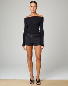 Tailored Mini Short in Black | Glassons US