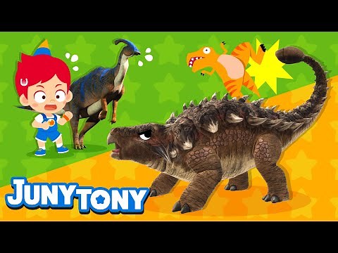 *𝗡𝗘𝗪* Dinosaur Songs Compilation 🦖🦕 | Colorful Dino Eggs, T-Rex | BEST Kids Songs | JunyTony