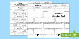 Phonics Home Learning Revision Activity Booklet