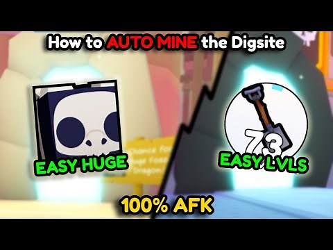 How to AUTO MINE in the Digsite in Pet Simulator 99!