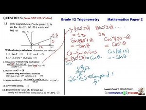 Trigonometry Grade 12 - GDE 2023 trial Paper