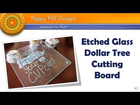 Etched Glass Cutting Board Using 651 Vinyl, Armour Etch Cream and Dollar Tree Cutting Board.