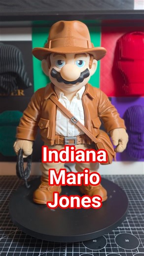 Mario Indiana Jones #3dprinting #anime #indianajones #mario