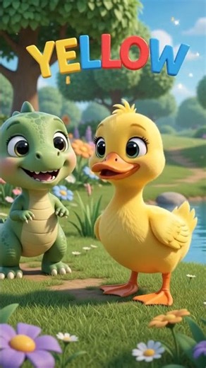 Baby Dino finds Yellow Duck | Baby Dino Learning Colors | Dinosaurs for kids 🦖🦕