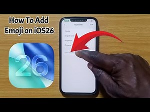 How To Add Emoji on iOS26