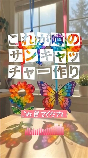 Turn Broken Crayons Into Magic🌈✨ 5-Minute DIY Rainbow Suncatcher #CrayonRemake #EasyDIY #Suncatcher