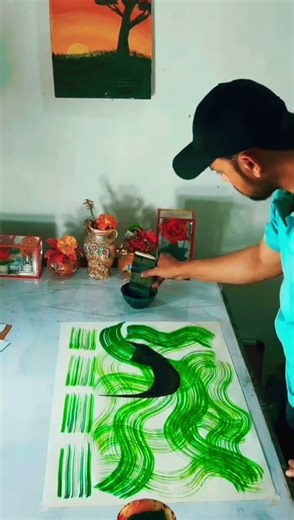 Muhammad s.a.w name calligraphy in Arabic | My art 💯#shorts