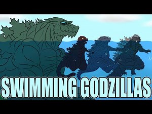 Godzilla GVK| Swimming Godzilla Party! (Godzilla Comic Dub)
