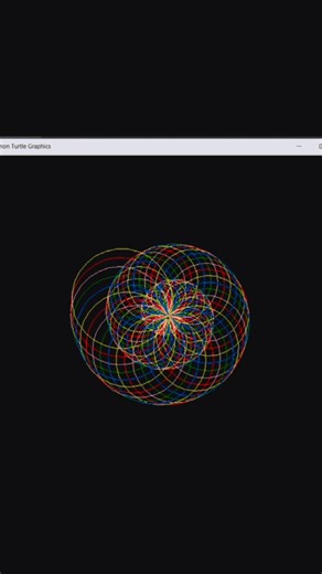 Amazing colourful circle animation using python for Beginners 🚀🔥 #webdev #python #frontendcourse
