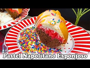 Como hacer Pastel Napolitano Esponjoso