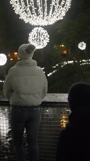 She had no idea he was going to propose after he told her to look at the lights for a photo 🥹 #proposal #engagement #bride #wedding | The Augusts