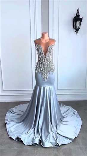 Silver Evening Gown ✨ Luxury Look on a Budget