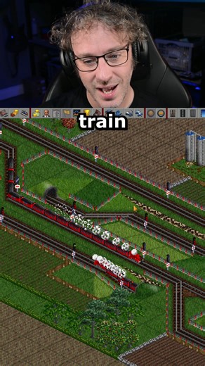 Master Hellish on Instagram: "First trains on the new main line - OpenTTD Follow along with quick OpenTTD shorts showing classic Transport Tycoon gameplay, building stations, designing junctions, adding trains, buses, and road vehicles, growing towns, and running a full transport network in bite-sized steps. 🔗 https://www.youtube.com/watch?v=oqm9LpuP68g&list=PLX9TPVcxrORPz8m6KMXWOn7W4iLWUmIwL ◄ Series Playlist 🔗 http://MasterHellish.net ◄ Info, News, Schedule, Downloads n More 🔗 http://Master