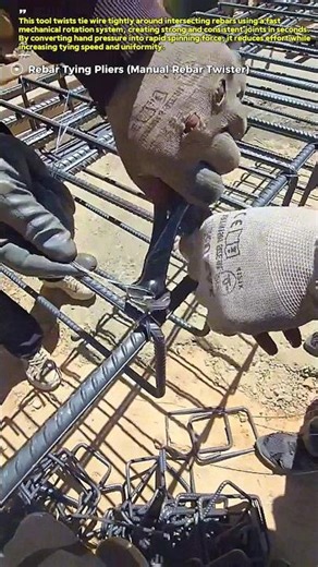 Fastest Rebar Tying Method Ever? Watch This Tool Lock Steel in Seconds on Construction Site!