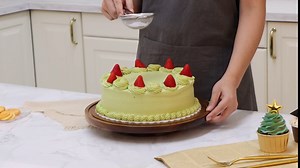 ANBOXIT Cake Stand with Dome Lid, Acacia Wood Rotating Cake Plate with Cover, Wooden Cake Display Stand with Acrylic Dome - Rotatable