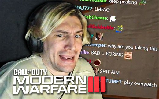 【熟肉】xQc玩使命召唤20死斗 又急又气胡言乱语