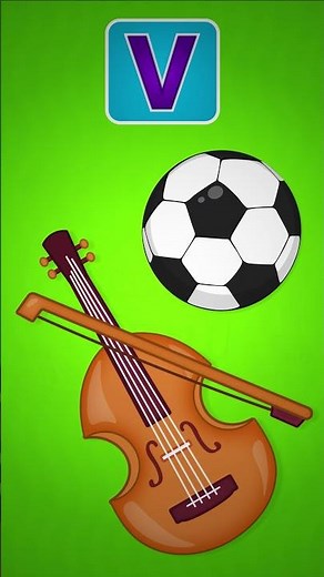 Learn Letters U and V - Umbrella ☂️, Unicorn 🦄, Violin 🎻, Volleyball 🏐 | ABC Song for Kids