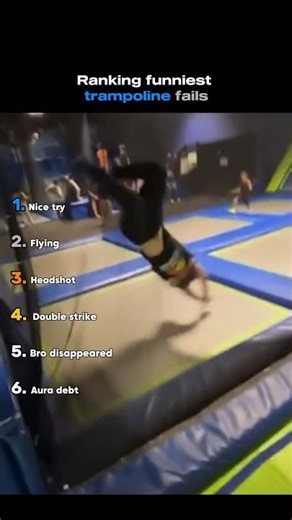 Ranking funniest trampoline fails