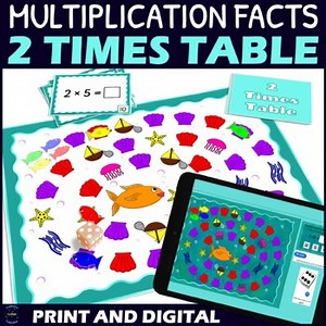Multiplication Facts Fluency Game - 2 Times Table Review