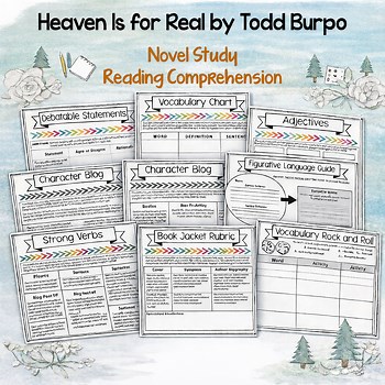 Heaven Is for Real Novel Study – Book Unit Questions Activities