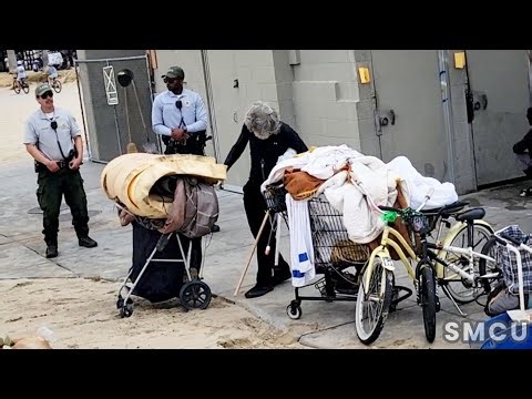 Homeless Encampment Cleanup Near Venice Restrooms