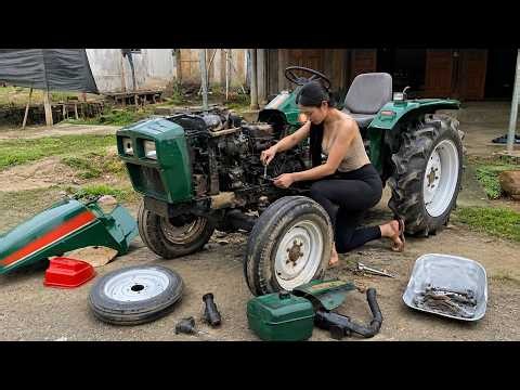 The Genius Girl Repairs and Restores an Abandoned Tractor Found Deep in the Forest