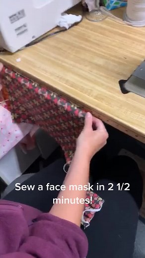 Easy mask tutorial- 2 1/2 minutes to make.#masktutorial #arkansas #sewing