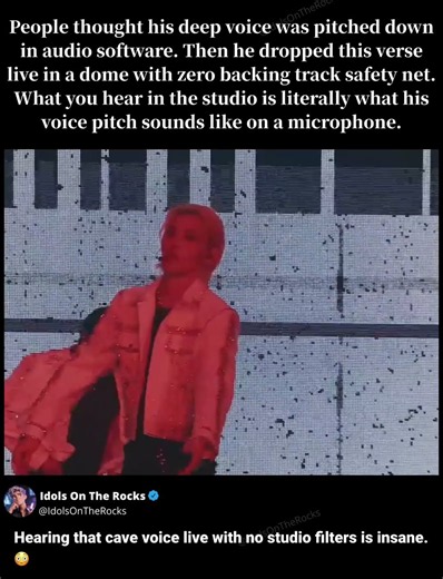 People thought his voice was edited. Then he sang it live.
