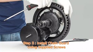 BAFANG 48V 750W Electric Bike Conversion Kit Mid Drive with Chainring 44T, BBS01B Mid Motor Kit for Women Men Adults, DIY eBike Pedelec Kit C18 Display, Thumb Throttle