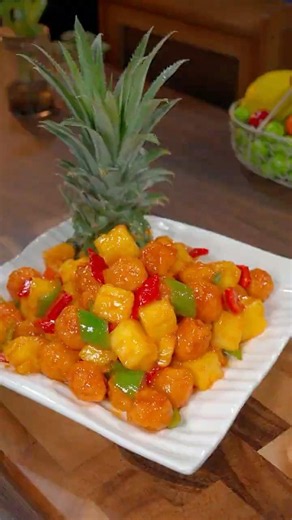 This Pineapple Sweet & Sour Pork Disappears in Minutes 🤤 #food