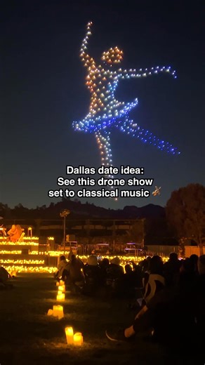 This drone show with live classical music is the perfect date night! ✨🎻 [LINK IN COMMENTS] | Secret Dallas