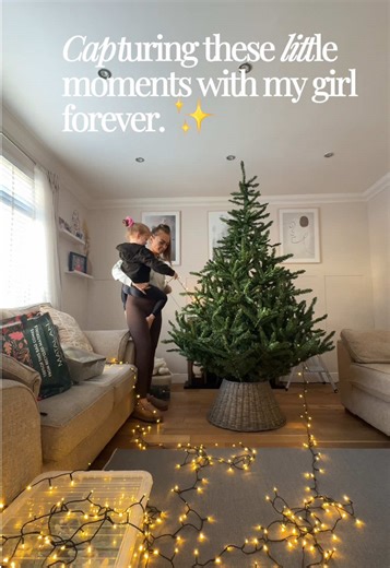 & The tree is up! 🎄🧸🍪🥛🫶🏻❤️🎅🏼🤶🏼🪵🔥 Nothing better than Christmas time with my girl. Ofc granny helped us and Zac would rather play Roblox 🫣 #christmastree2025 #christmastree #christmastreedecorating #christmastreedecor #homedecorationideas