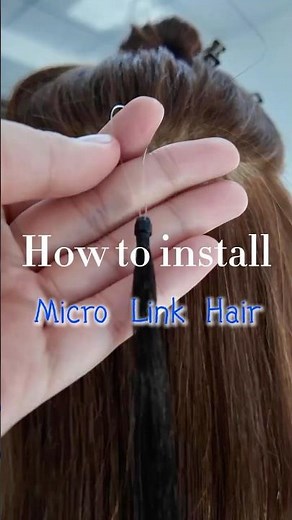How to Put on Micro Bead Hair Extensions | 100% Human Hair