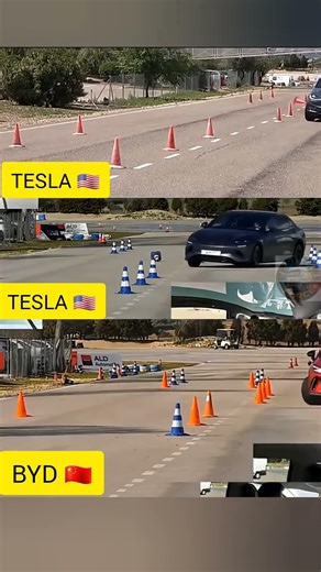 Tesla vs. BYD stability and balance system test. Comment below which is better.