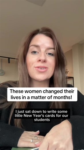 I sat down today to write New Year’s cards for some of our longer-term students & had to stop halfway through. Because when you actually pause and look at how far these ladies have come, you realize how much you can change your life in a few months 🔥 One of the ladies hadn’t worked in over a year after maternity leave. She’s now landed two big clients, has a solid monthly income, and is saving for a home for her and her son. How INCREDIBLE is that?!!! ⚡️ Another one of the ladies was looking fo