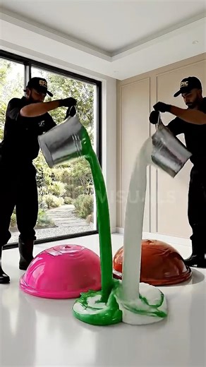 THIS SWIRL EPOXY IS CRAZY 🤯 Luxury Floor Transformation #epoxy #luxury