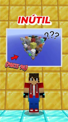 Useless Minecraft Tip 95: floating blocks without supports #minecraft #command #shorts