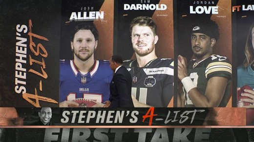 Stephen A. Smith shares his top five NFL QBs under pressure to perform 🔥 | ESPN First Take