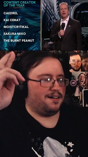 Moistcritikal Wins Best Content Creator @ The Game Awards 2025 (YEAAAAAAH BABY!!!)