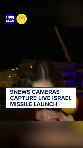 Missile Launch Captured Live by 9 News Reporter